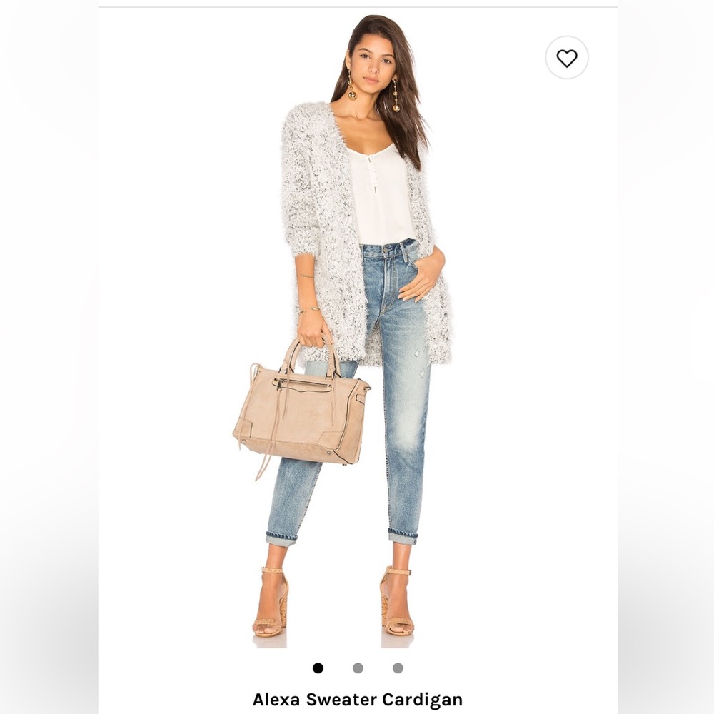 Revolve Heartloom Alexa Sweater Cardigan Size XS in Cloud - Gently Worn
